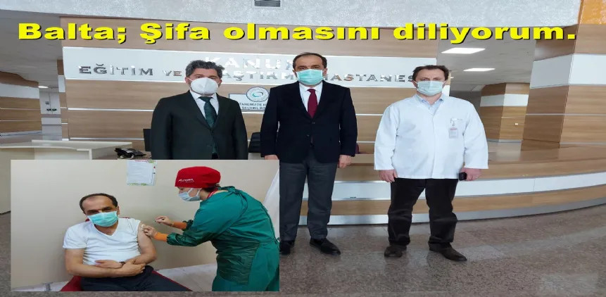 Milletvekili Balta. İlk toz aşısını Trabzon’da vuruldu