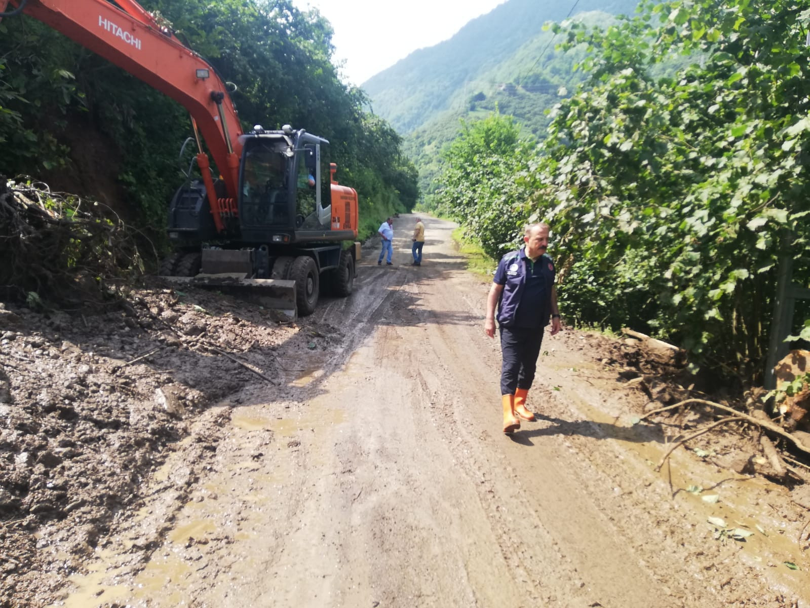 Şiddetli Yağışlar Heyelana Neden Oldu.