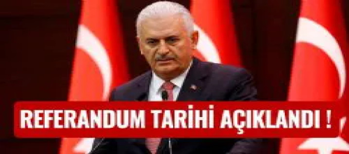 Başbakan Referandum Tarihini Açıkladı