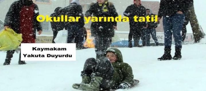 Buzlanma ve don nedeniyle okullar tatil edildi