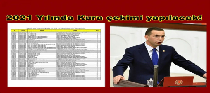 Münhal kadrolar açıklandı