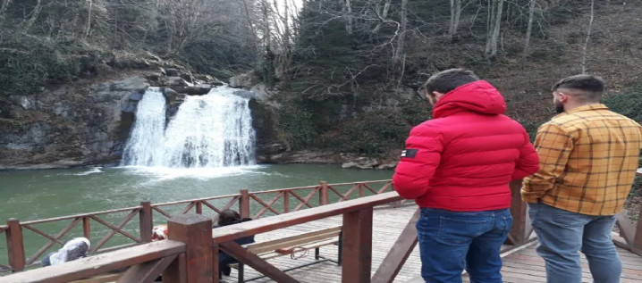 Canik Şelalesi’ne  ziyaretçi akını 