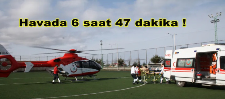 Hava Ambulansı bir Haftada 7 Hasta !