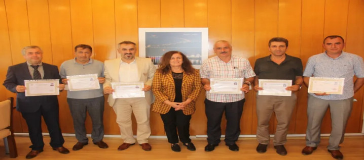 Başarılı Muhtarlara Teşekkür Belgesi