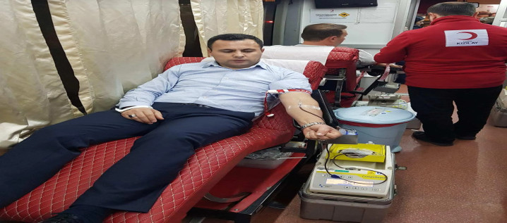 Kaymakam Uzan, Kan Bağışına Destek Verdi