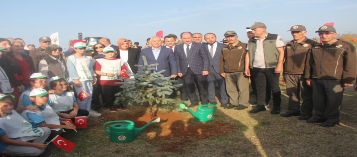 Cumhuriyetin 100. Yılında Hatıra Ormanına Fidan Dikimi Yapıldı
