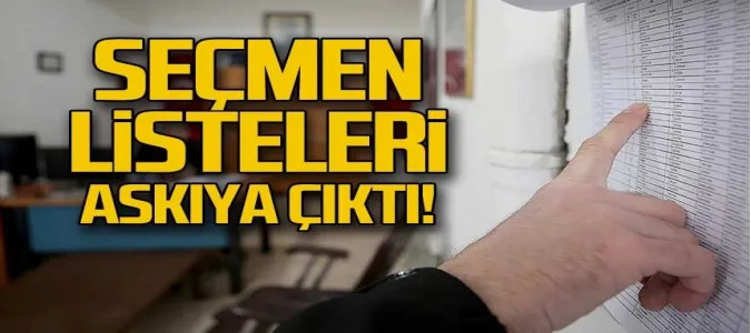 Seçmen Listeleri Askıda!